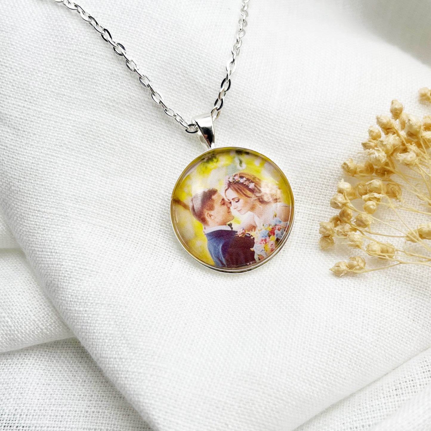 Sterling Silver Photo Necklace