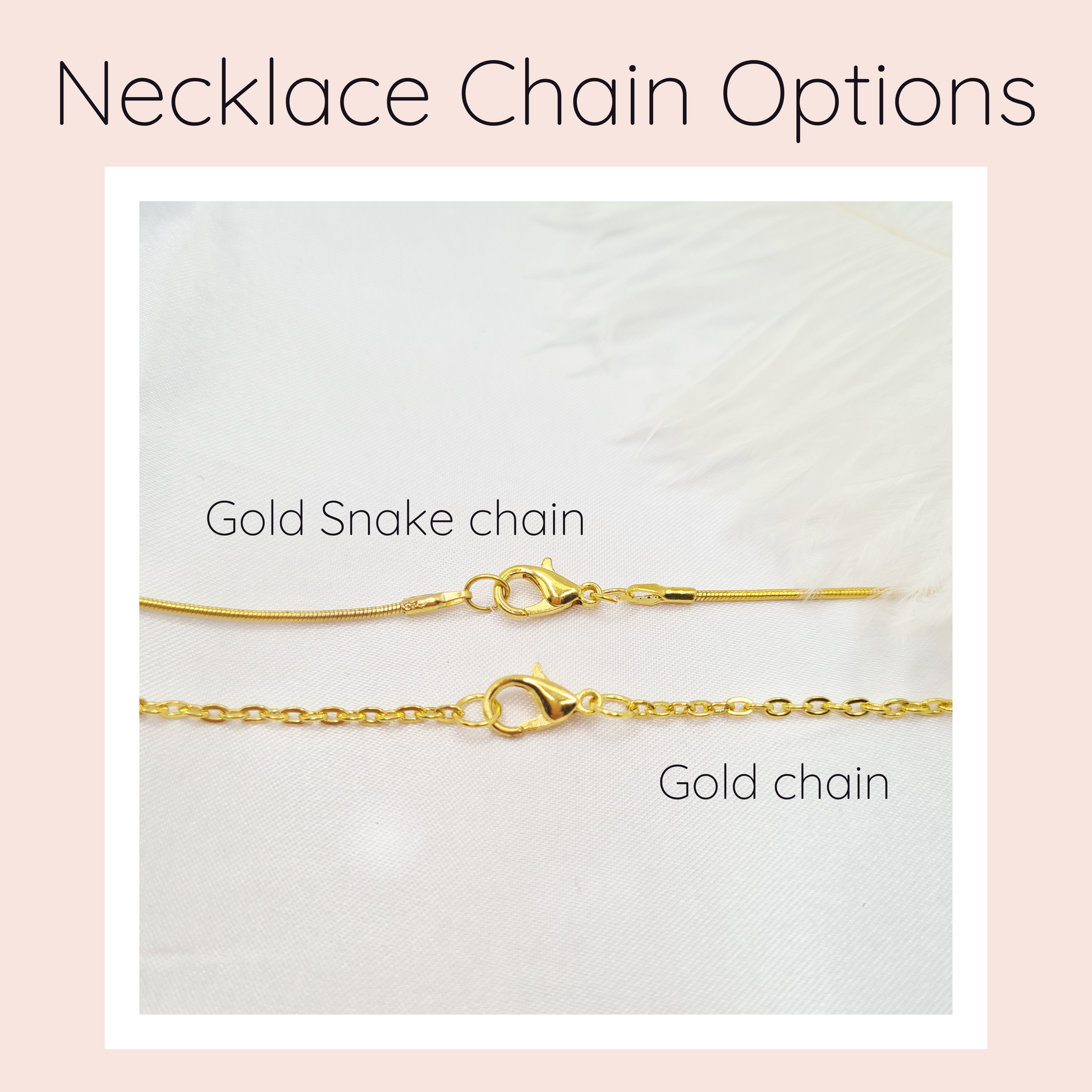 Necklace chain option chart